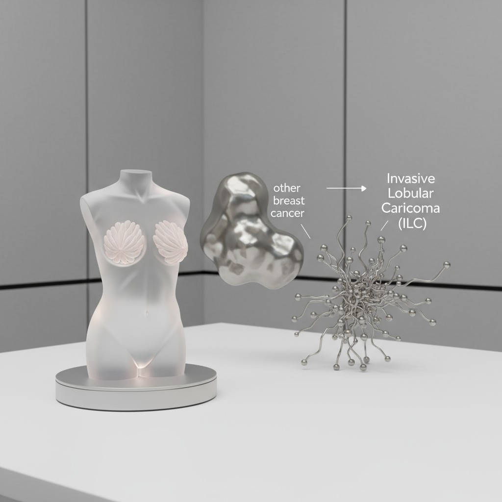 Breast Cancer Art - 3D Breast Anatomy and ILC.